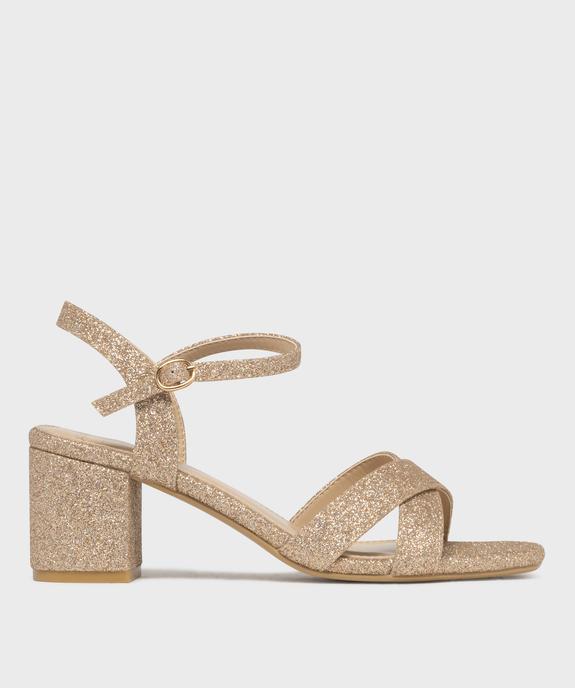 Sandales à talon pailletées femme - Valentina Baldano vue1 - VALENTINA BALDA - GEMO