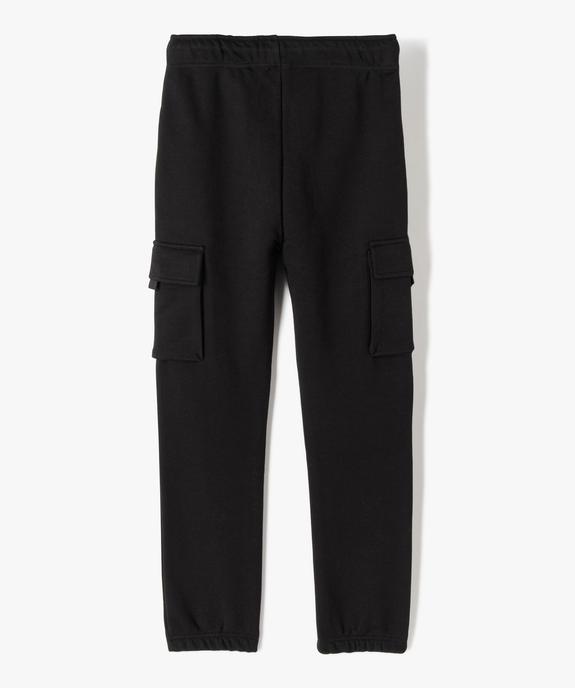 Pantalon de sport garçon avec larges poches à rabat sur les cuisses vue3 - GEMO (JUNIOR) - GEMO