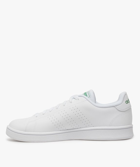 Baskets homme retro tennis unies à lacets – Adidas Advantage vue3 - ADIDAS - GEMO