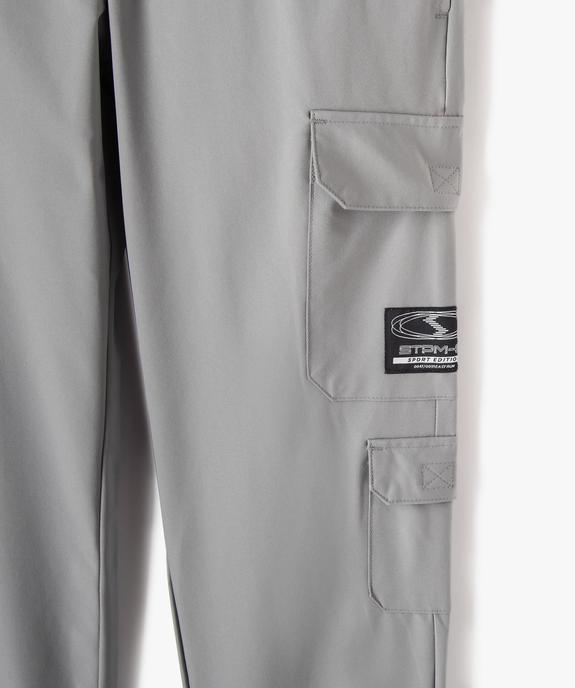 Pantalon de sport en toile multipoches garçon vue2 - GEMO (JUNIOR) - GEMO
