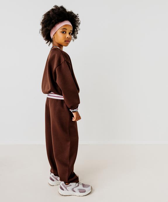 Pantalon de jogging fluide fille vue1 - GEMO (ENFANT) - GEMO