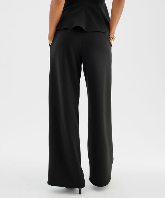 Pantalon de costume large uni femme - GEMO 4G FEMME Pantalon de costume large uni femme vue4 - GEMO 4G FEMME - GEMO