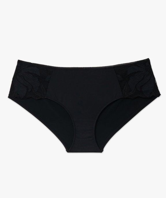 Shorty microfibre avec détails en dentelle femme vue4 - GEMO(HOMWR FEM) - GEMO