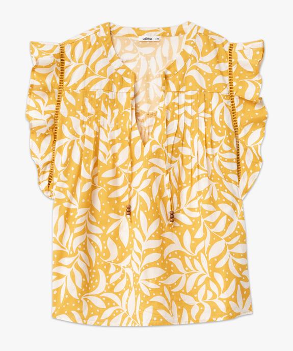 Blouse sans manches avec volants aux emmanchures femme vue4 - GEMO(FEMME PAP) - GEMO