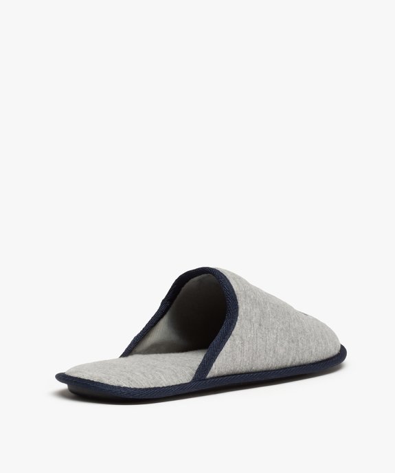 Chaussons homme mules brodées Sportif de salon vue4 - GEMO(HOMWR HOM) - GEMO