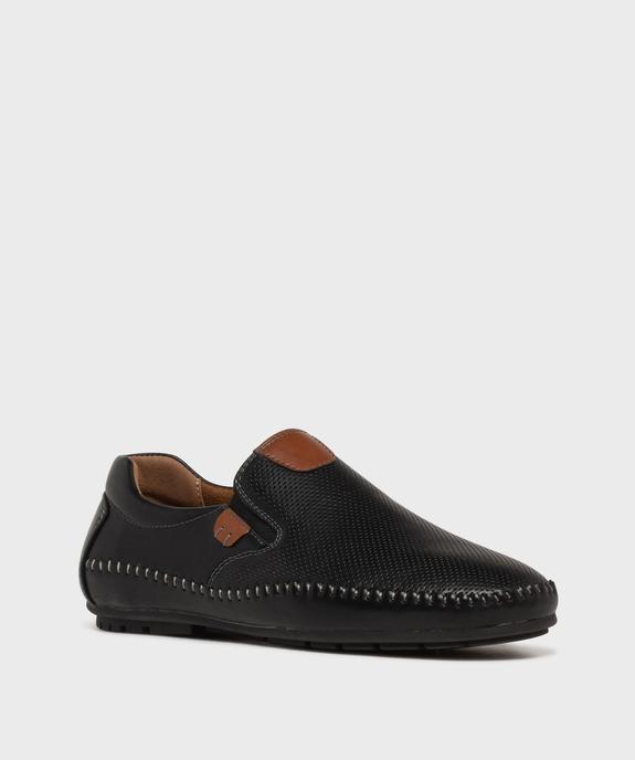 Mocassins slip-on avec semelle intérieure cuir homme - Urban Steps vue3 - URBAN STEPS - GEMO