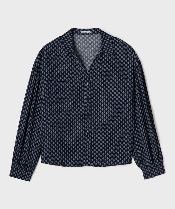 Chemise fluide à motifs femme vue1 - GEMO(FEMME PAP) - GEMO