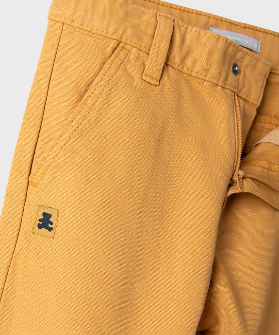 Pantalon chino avec ceinture ajustable garçon - LuluCastagnette vue2 - LULUCASTAGNETTE - GEMO