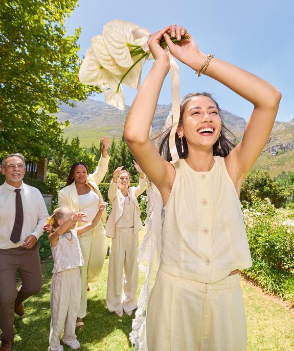 Chemise sans manches à col rond en viscose et lin femme vue1 - GEMO 4G FEMME - GEMO