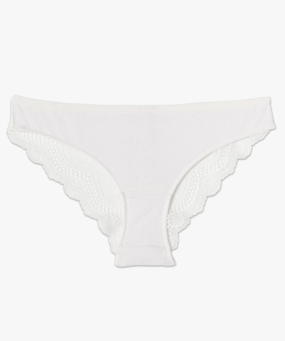 Culotte femme avec dos en dentelle  vue4 - GEMO(HOMWR FEM) - GEMO