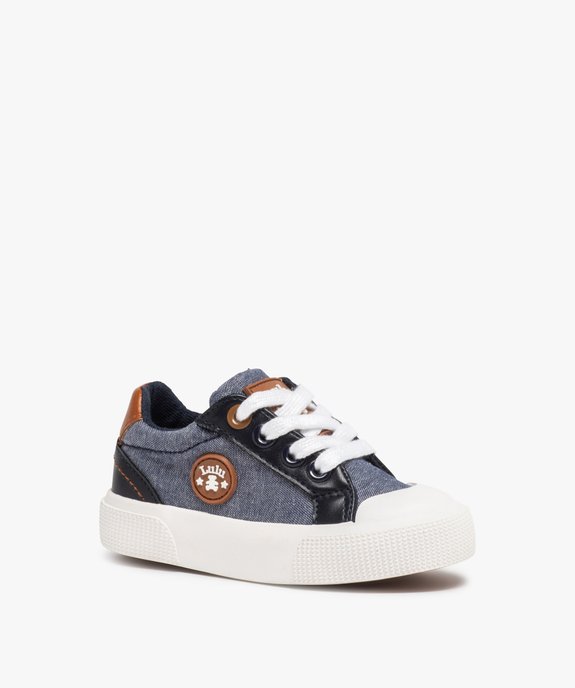 Tennis bébé garçon en toile – LuluCastagnette vue2 - LULU CASTAGNETT - GEMO
