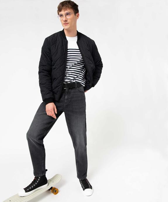 Jean homme coupe tapered et délavé vue5 - GEMO 4G HOMME - GEMO