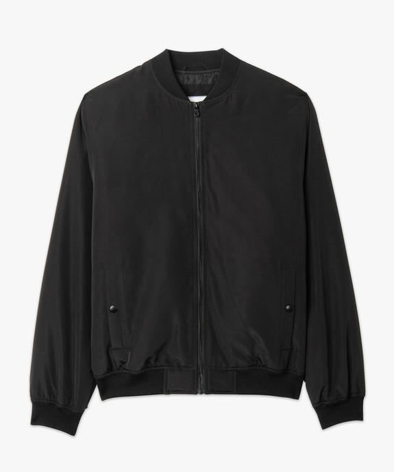 Blouson homme rembourré avec finitions bord-côte vue4 - GEMO 4G HOMME - GEMO