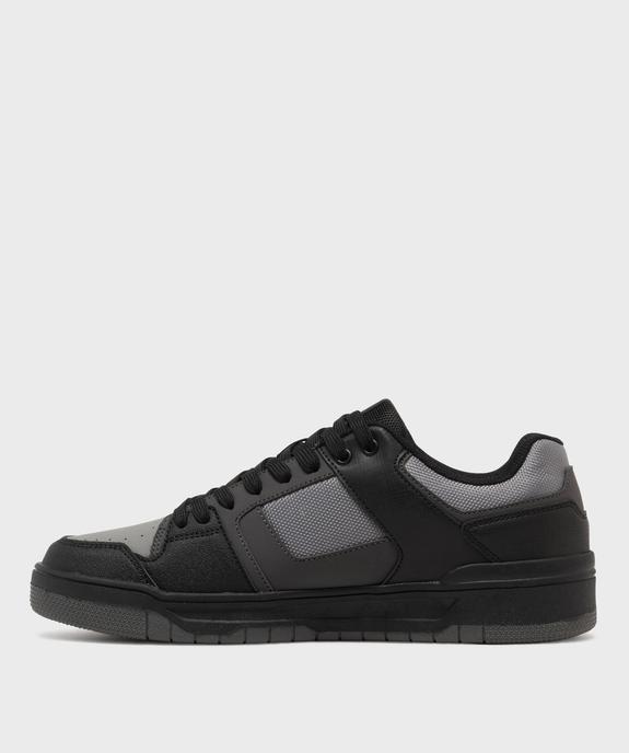 Baskets basses à lacets style skateshoes homme vue3 - 5 MILES - GEMO
