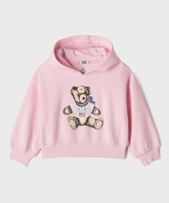 Sweat à capuche court fille - LuluCastagnette x Alizée vue2 - LULU CASTAGNETTE G4G D - GEMO