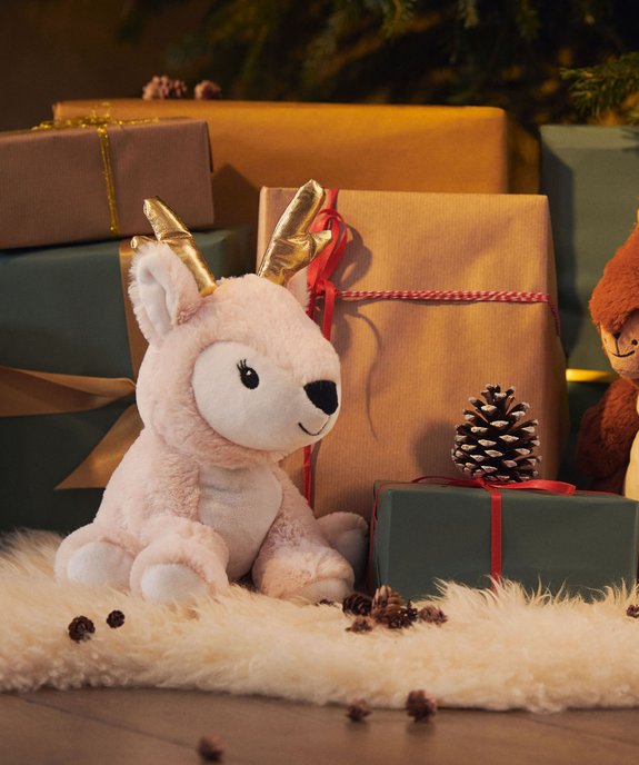 Peluche bouillotte renne à chauffer au micro-ondes vue4 - GEMO (ACCESS) - GEMO