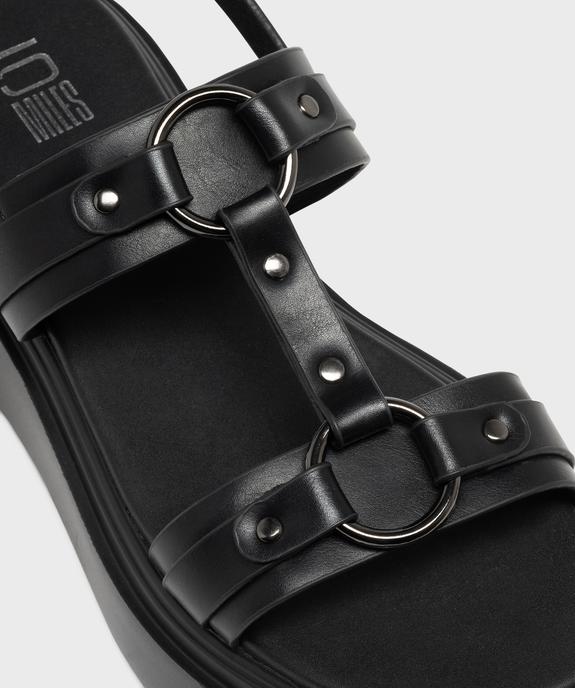 Sandales à brides sur semelle plateforme femme - 5 Miles vue6 - 5 MILES - GEMO