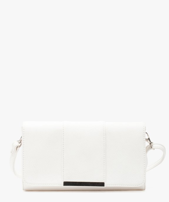 Sac à main forme pochette avec rabat vue1 - GEMO (ACCESS) - GEMO