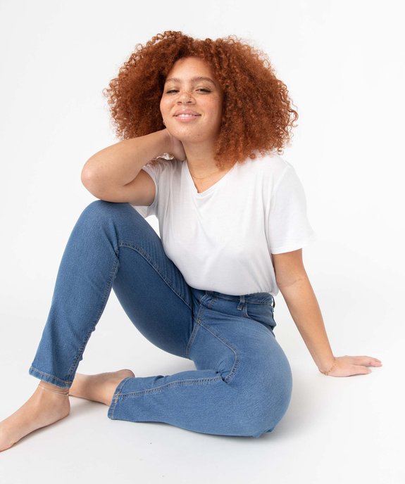 Jean coupe Skinny taille haute femme vue1 - GEMO(FEMME PAP) - GEMO