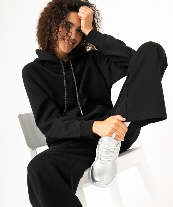 Sweat oversize à capuche intérieur molletonné femme vue1 - GEMO(FEMME PAP) - GEMO
