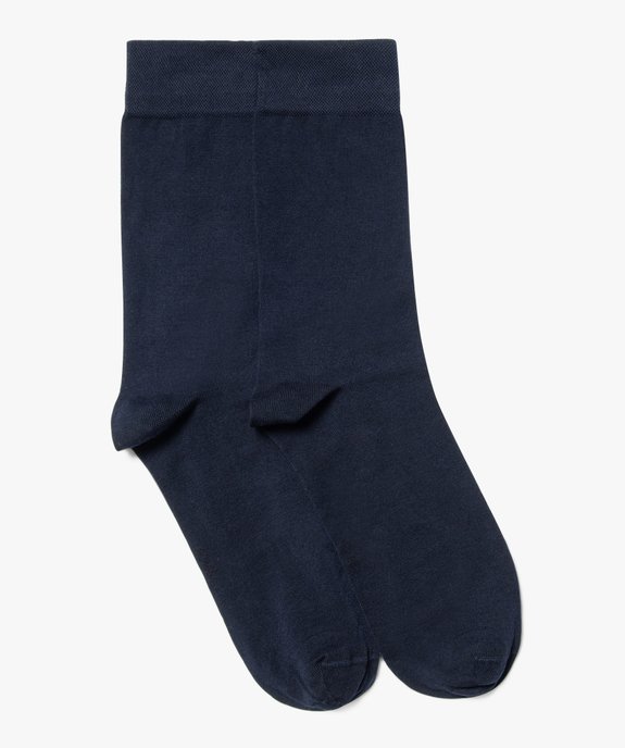 Chaussettes fines tige haute homme (lot de 2) vue1 - GEMO(HOMWR HOM) - GEMO