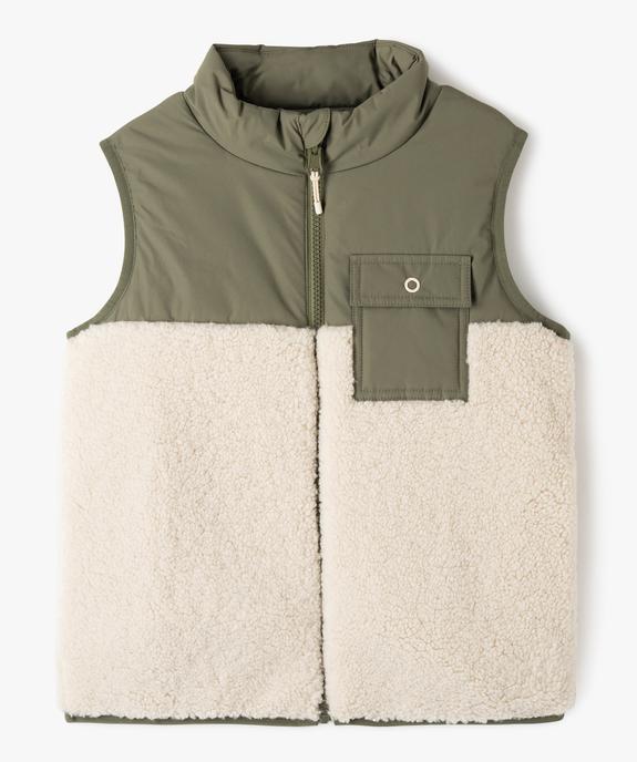 Blouson matelassé sans manche réversible garçon vue1 - GEMO 4G GARCON - GEMO