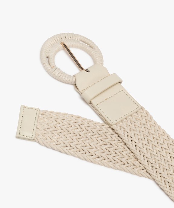 Ceinture large tressée femme vue2 - GEMO (ACCESS) - GEMO