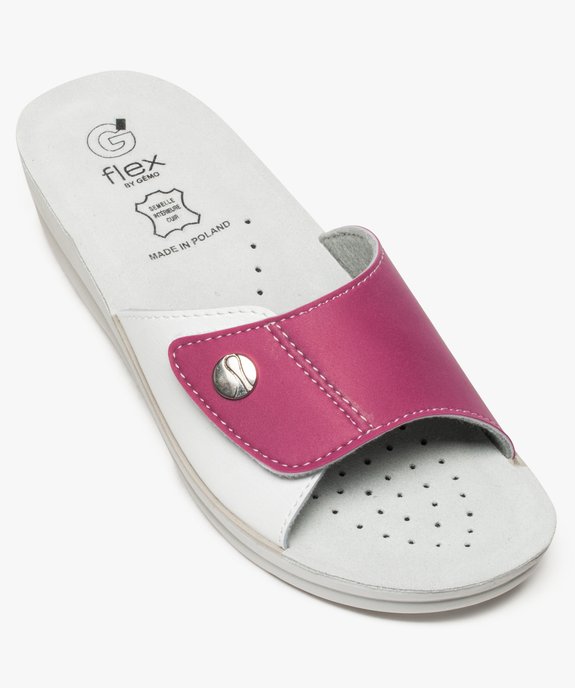 Mules femme confort à large bride scratch - Cloggy vue5 - GEMO (EQUIPT) - GEMO