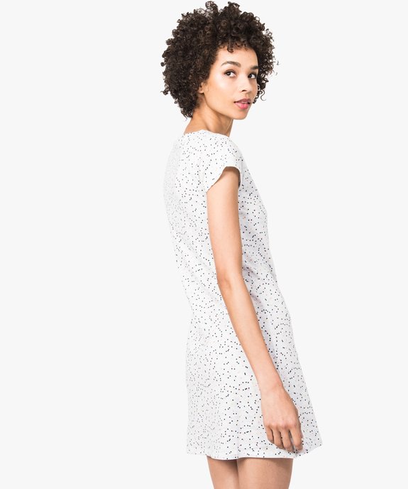 Chemise de nuit imprimée à détail brodé sur l'avant vue3 - GEMO(HOMWR FEM) - GEMO