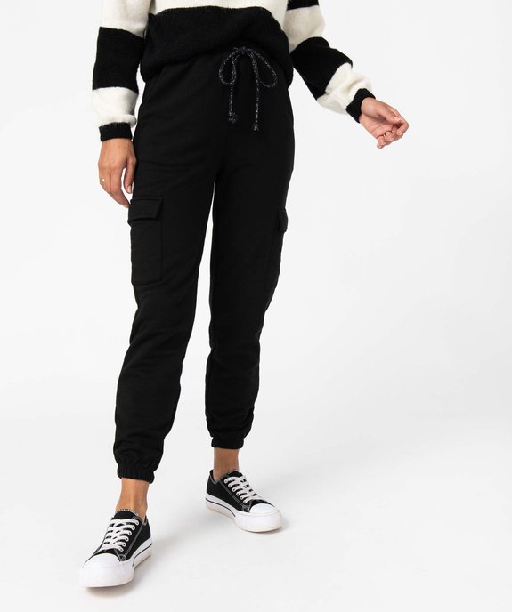 Pantalon de jogging femme coupe cargo vue1 - GEMO(FEMME PAP) - GEMO