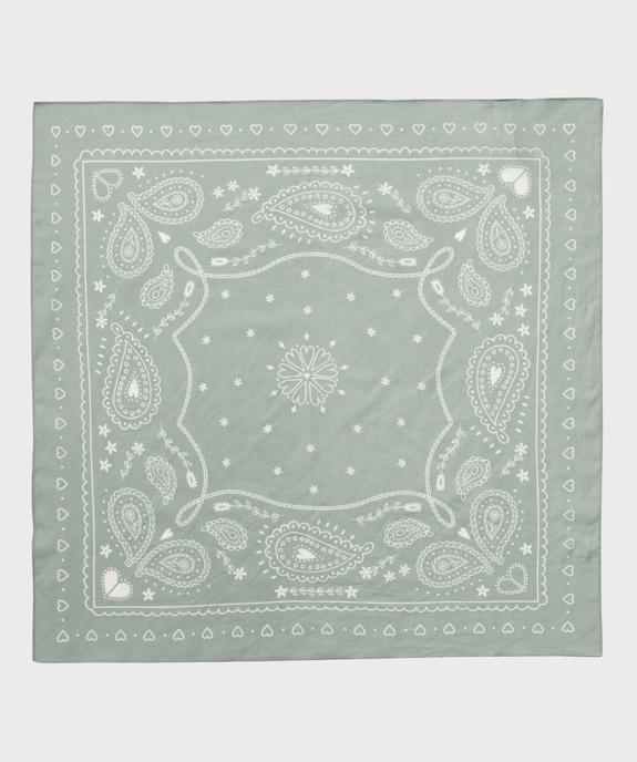 Foulard carré en coton imprimé femme vue1 - GEMO (ACCESS) - GEMO