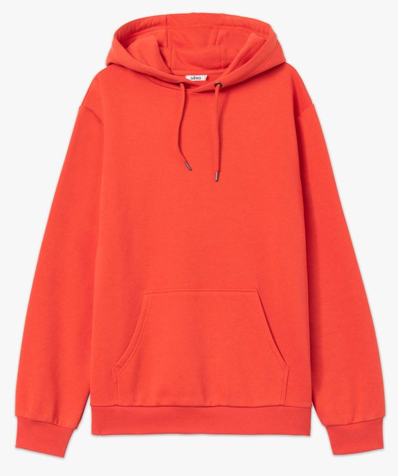 Sweat à capuche intérieur molletonné homme vue4 - GEMO 4G HOMME - GEMO