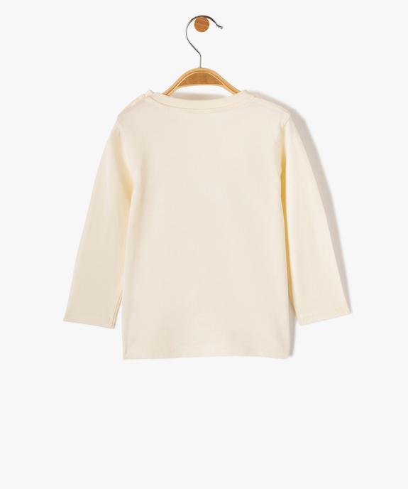 Tee-shirt à manches longues et message humoristique bébé garçon vue3 - GEMO(BEBE DEBT) - GEMO