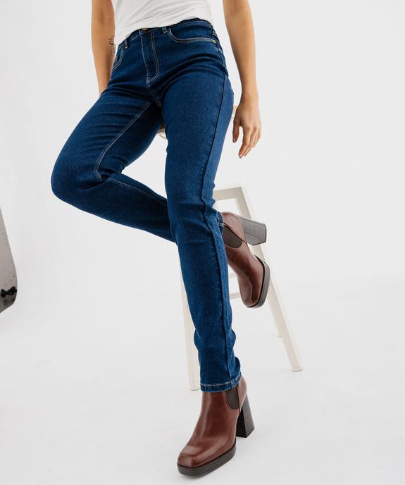 Jean femme coupe Slim taille haute - L30 vue5 - GEMO 4G FEMME - GEMO
