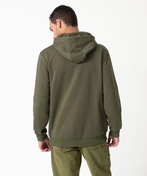 Sweat à capuche en molleton imprimé homme vue6 - PREMIER PRIX BY GEMO - GEMO