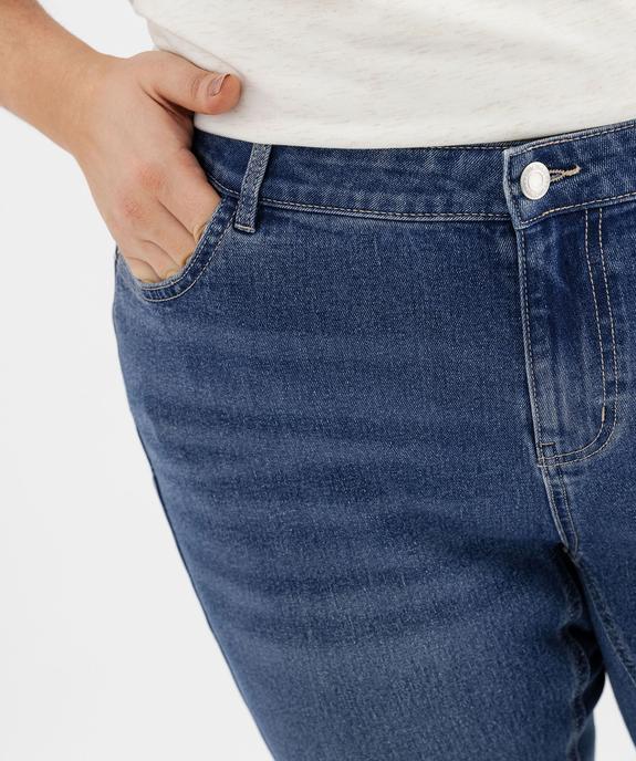 Pantacourt droit en denim stretch femme grande taille vue6 - GEMO (G TAILLE) - GEMO