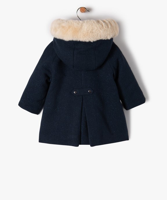 Manteau bébé fille à capuche avec doublure chaude - LuluCastagnette vue5 - LULUCASTAGNETTE - GEMO