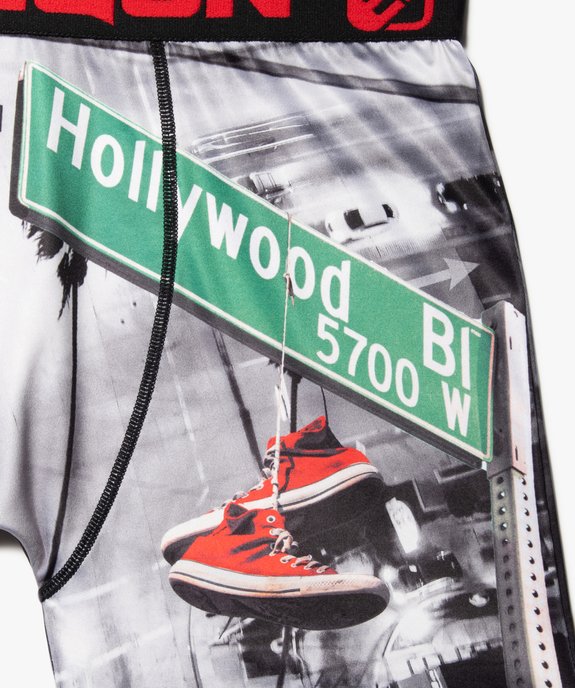 Boxer homme microfibre imprimé Hollywood - Freegun vue2 - FREEGUN - GEMO