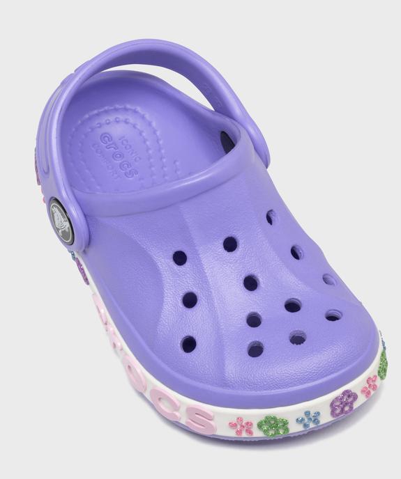 Sabots souples fille Baya Band Flowers - Crocs vue5 - CROCS - GEMO