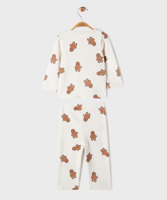Pyjama 2 pièces Noël bébé vue3 - GEMO 4G BEBE - GEMO