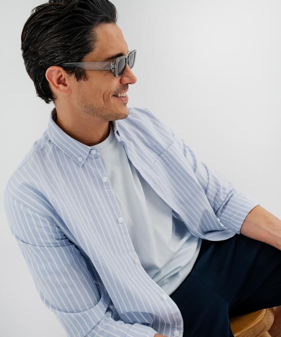 Tee-shirt manches courtes col rond en coton homme vue1 - GEMO 4G HOMME - GEMO