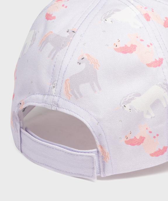 Casquette à motifs licornes fille vue2 - GEMO 4G FILLE - GEMO