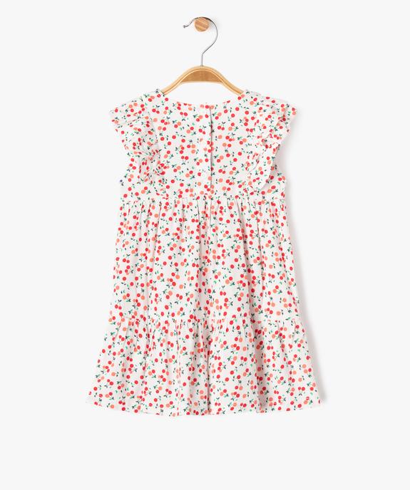 Robe à manches courtes avec volants bébé fille vue3 - GEMO 4G BEBE - GEMO