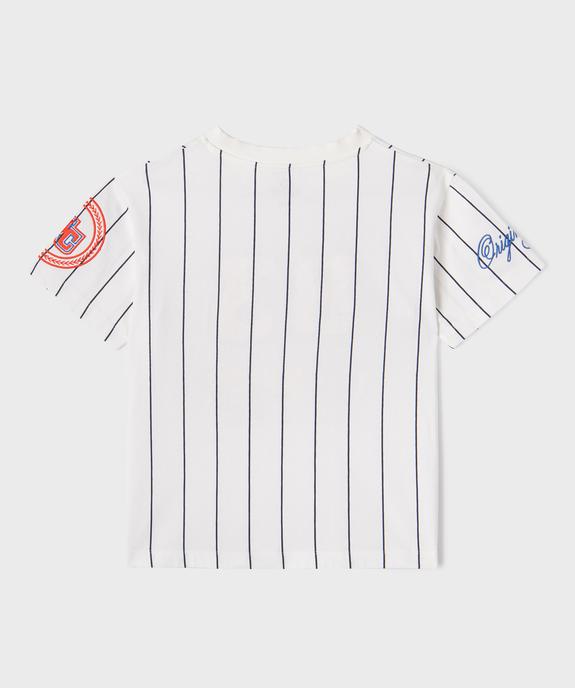 Tee-shirt manches courtes esprit sport fille - Camps United vue5 - CAMPS US GEMO FOR GOOD - GEMO