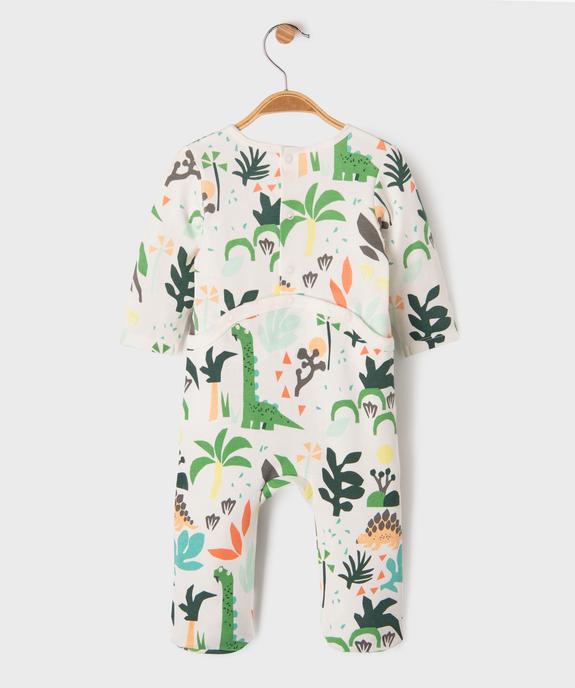 Pyjama dors-bien à pont dos en coton à motif bébé vue3 - GEMO 4G BEBE - GEMO