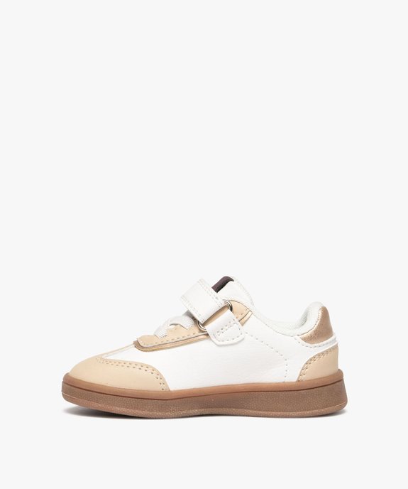 Baskets fille à scratch tricolores style rétro vue5 - LOVELY WINGS GEMO FOR GOOD - GEMO