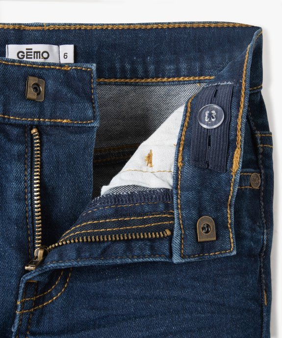 Jean garçon coupe slim 5 poches vue7 - GEMO 4G GARCON - GEMO
