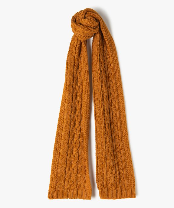 Echarpe femme en grosse maille torsadée vue1 - GEMO (ACCESS) - GEMO