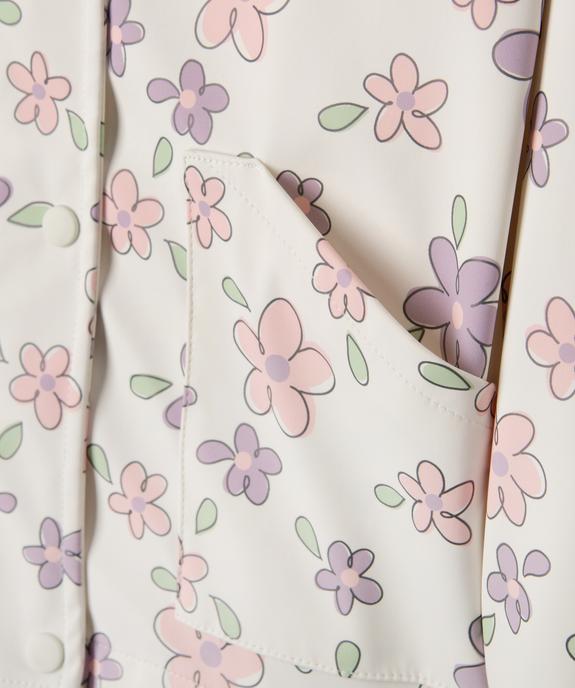 Imperméable à capuche à motifs fleuris fille vue2 - GEMO (ENFANT) - GEMO