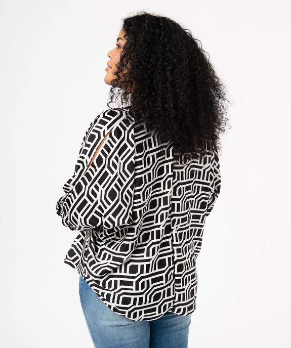 Blouse à manches chauve-souris imprimée femme grande taille vue3 - GEMO (G TAILLE) - GEMO